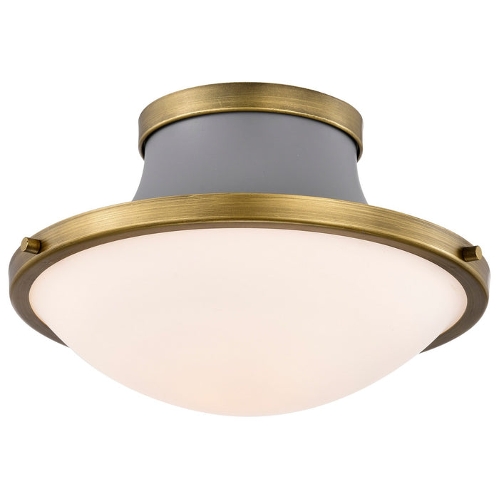 Nuvo Lighting 60-7915 One Light Flush Mount, Matte Gray