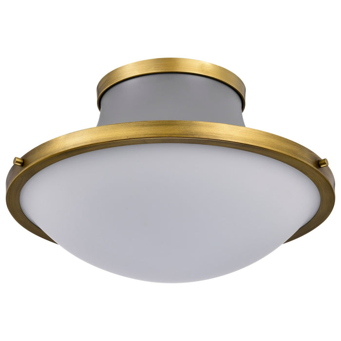 Nuvo Lighting 60-7916 Three Light Flush Mount, Matte Gray