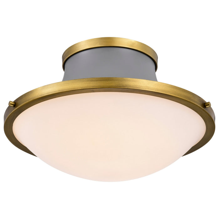 Nuvo Lighting 60-7916 Three Light Flush Mount, Matte Gray