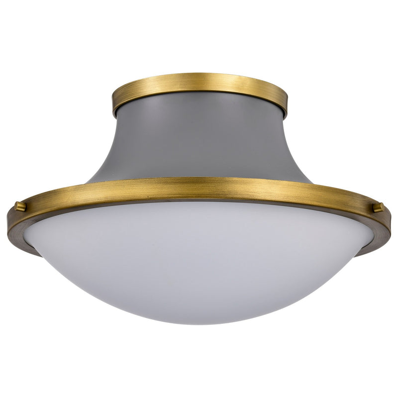Nuvo Lighting 60-7916 Three Light Flush Mount, Matte Gray