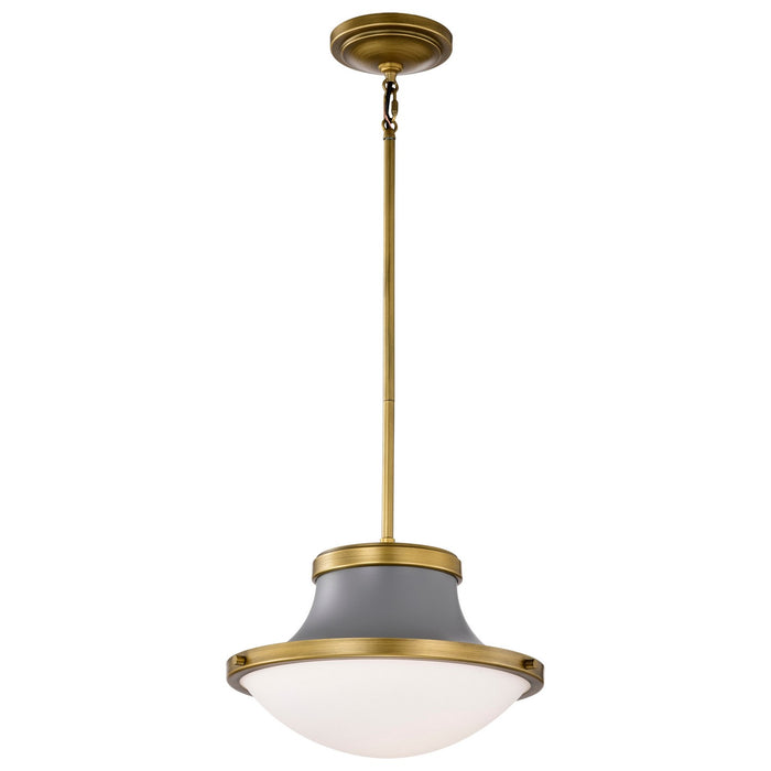 Nuvo Lighting 60-7917 One Light Pendant, Matte Gray