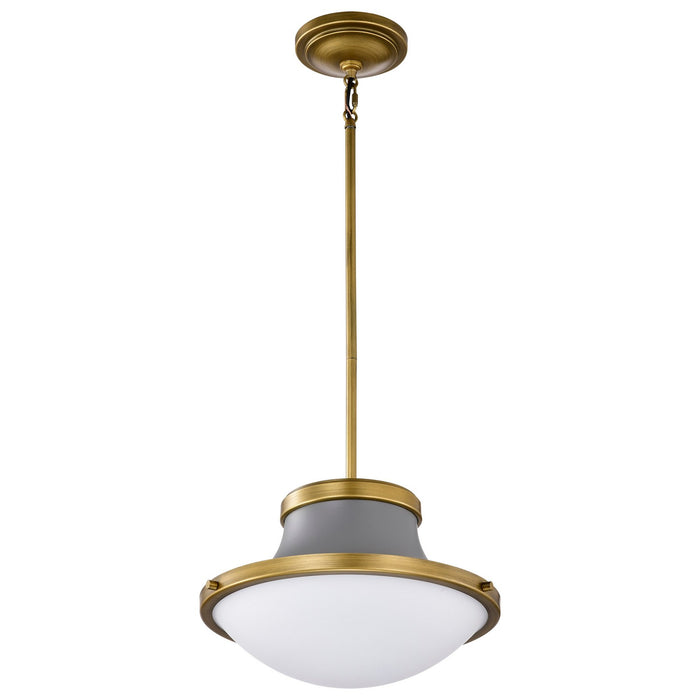 Nuvo Lighting 60-7917 One Light Pendant, Matte Gray