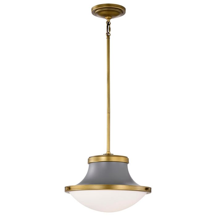 Nuvo Lighting 60-7917 One Light Pendant, Matte Gray