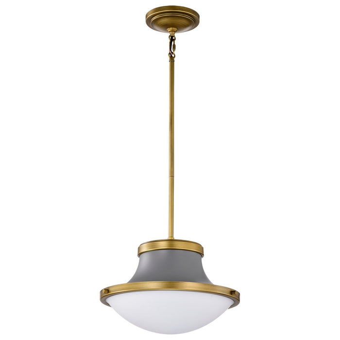 Nuvo Lighting 60-7917 One Light Pendant, Matte Gray
