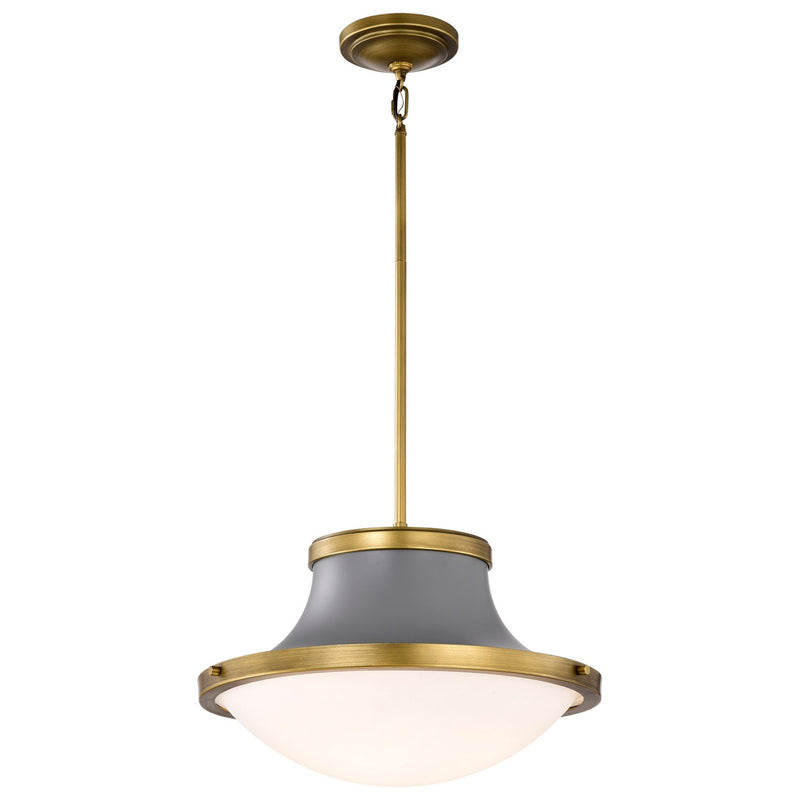 Nuvo Lighting 60-7918 Three Light Pendant, Matte Gray