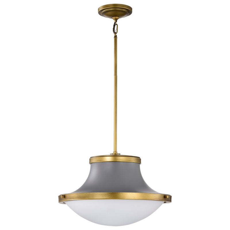 Nuvo Lighting 60-7918 Three Light Pendant, Matte Gray