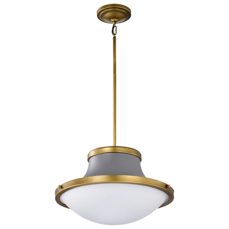 Nuvo Lighting 60-7918 Three Light Pendant, Matte Gray