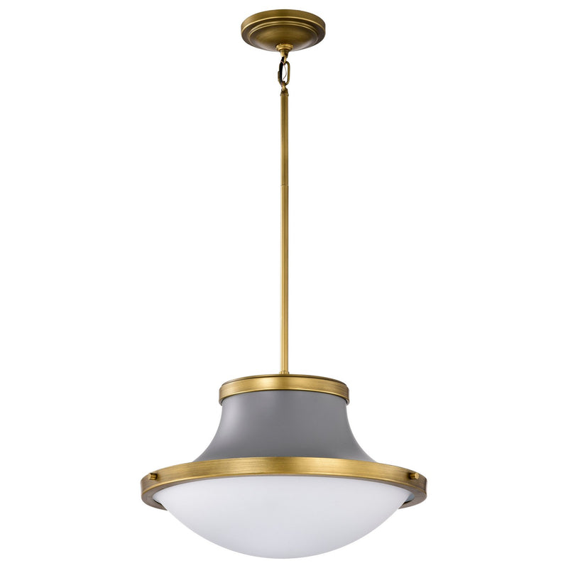Nuvo Lighting 60-7918 Three Light Pendant, Matte Gray