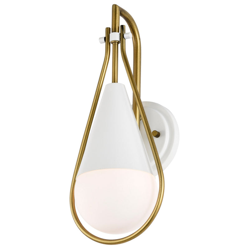 Nuvo Lighting 60-7921 One Light Wall Sconce, Matte White