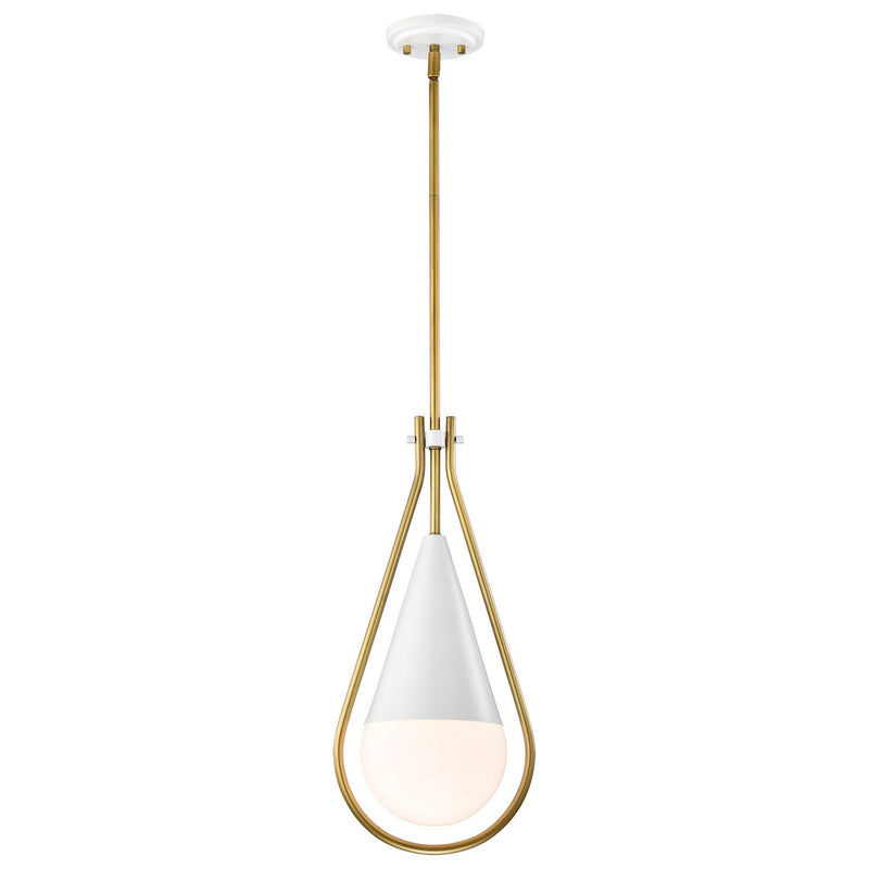 Nuvo Lighting 60-7923 One Light Pendant, Matte White
