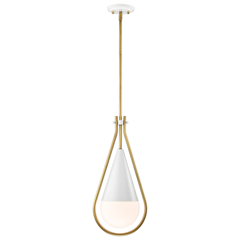 Nuvo Lighting 60-7923 One Light Pendant, Matte White