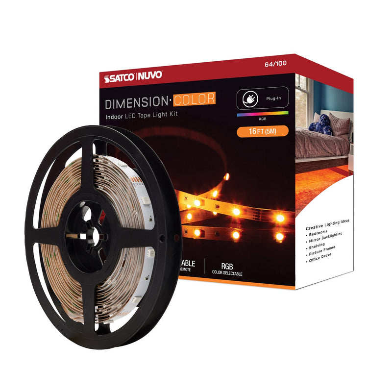 Nuvo Lighting 64-100 LED Tape Light Strip, White