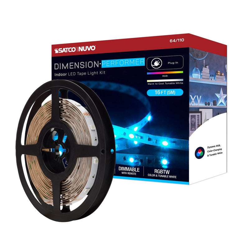 Nuvo Lighting 64-110 LED Tape Light Strip, White