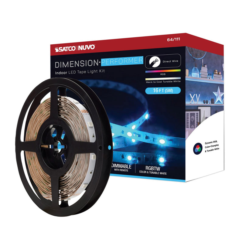 Nuvo Lighting 64-111 LED Tape Light Strip, White