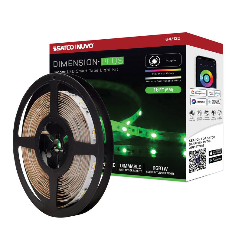 Nuvo Lighting 64-120 LED Tape Light Strip, White