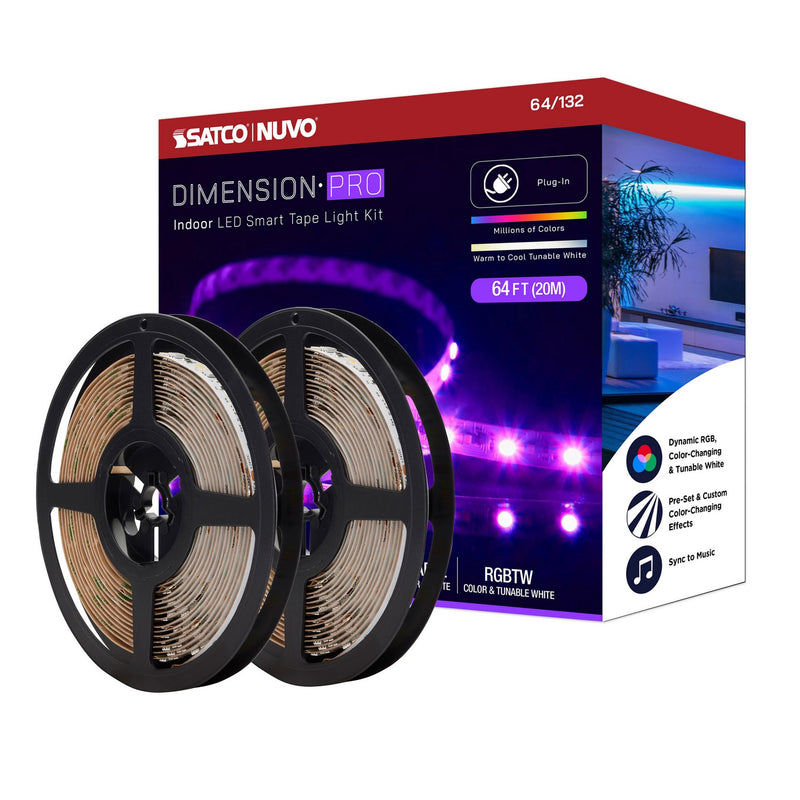 Nuvo Lighting 64-132 LED Tape Light Strip, White
