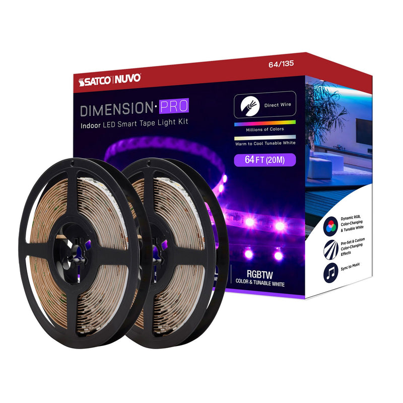 Nuvo Lighting 64-135 LED Tape Light Strip, White