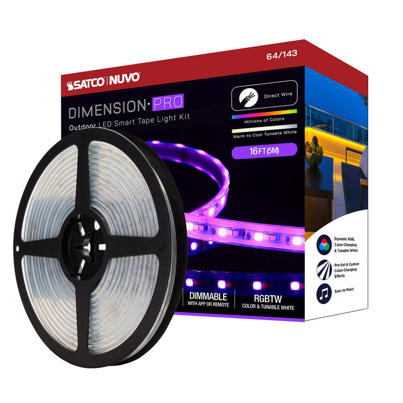 Nuvo Lighting 64-143 LED Tape Light Strip, White