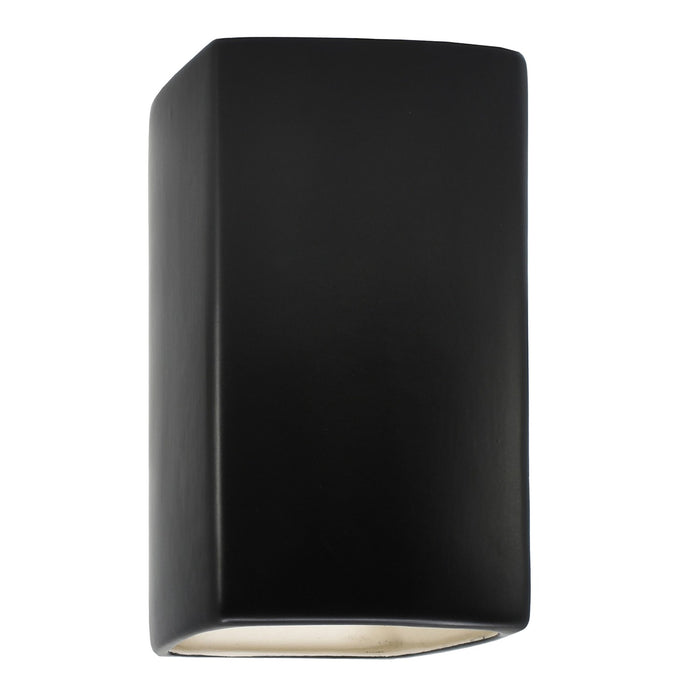 Justice Designs CER-5950W-CRB Wall Sconce, Carbon - Matte Black