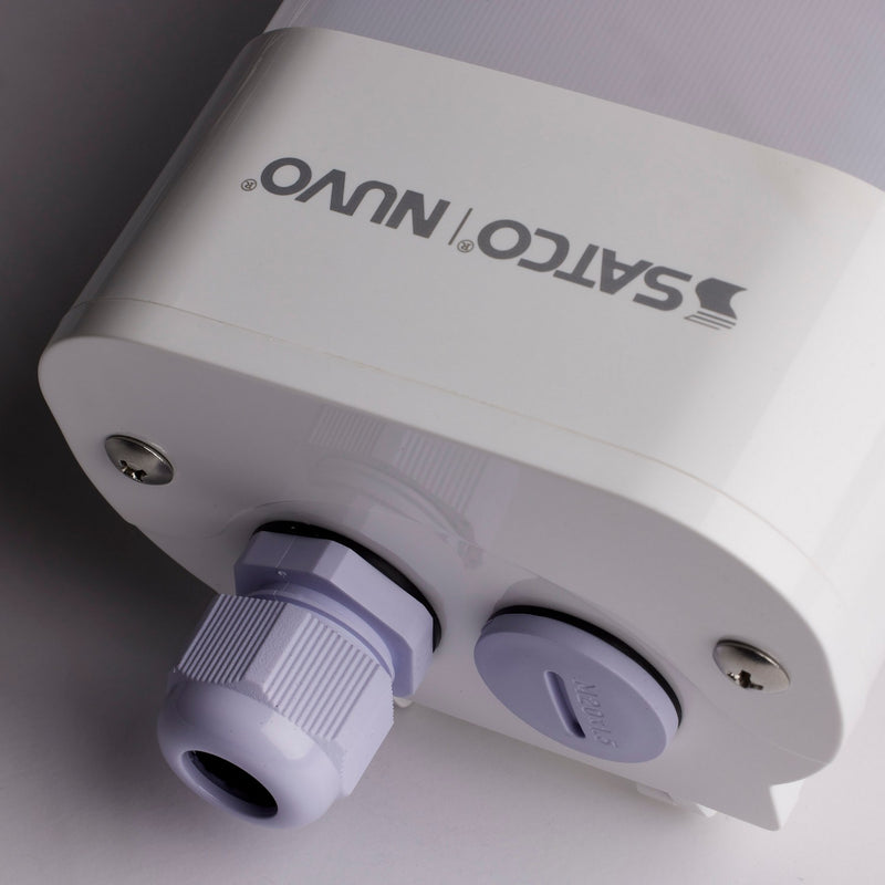Nuvo Lighting 65-833R1 LED Tri-Proof Linear Fixture, White / Gray
