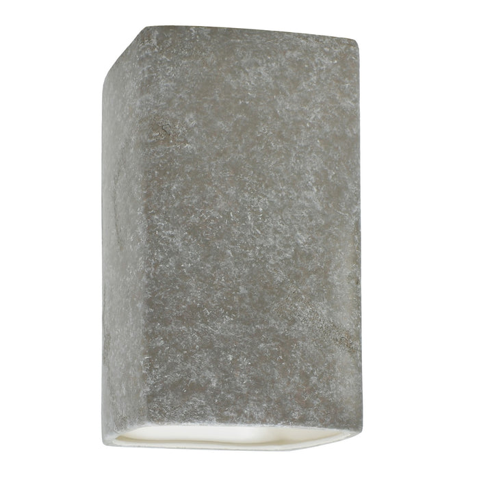 Justice Designs CER-5950W-TRAM Wall Sconce, Mocha Travertine