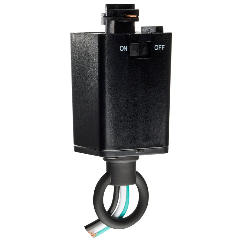 Nuvo Lighting TP216 Pendant Loop Track Adapter, Black