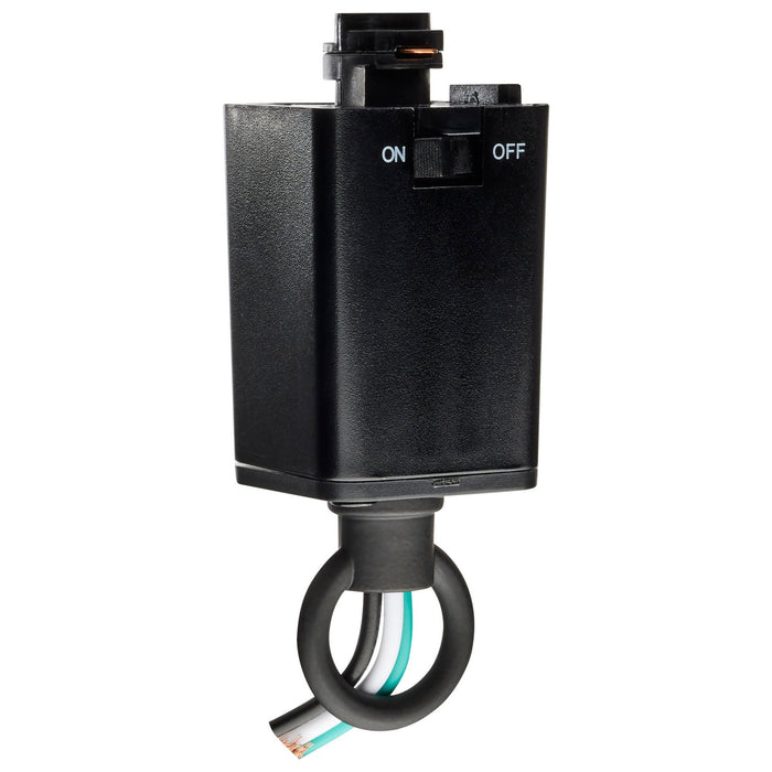 Nuvo Lighting TP216 Pendant Loop Track Adapter, Black