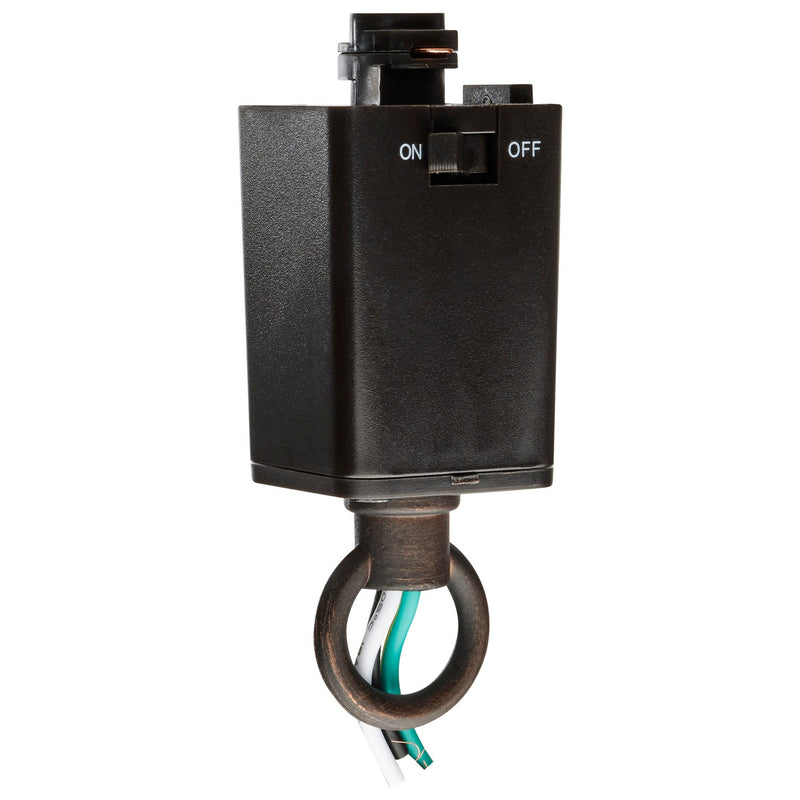 Nuvo Lighting TP217 Pendant Loop Track Adapter, Brown