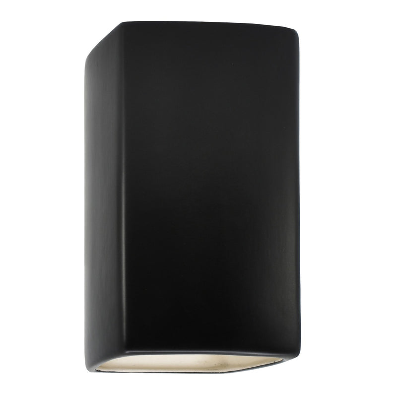Justice Designs CER-5955-CRB Wall Sconce, Carbon - Matte Black