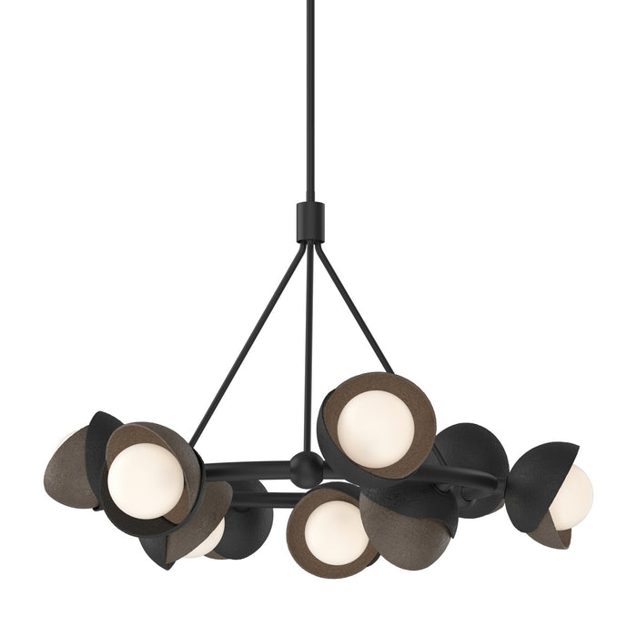 Hubbardton Forge 131068-SKT-MULT-10-05-GG0711 Nine Light Pendant, Black