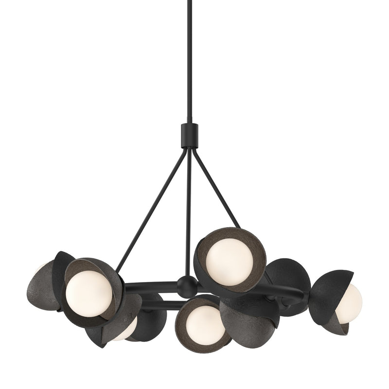 Hubbardton Forge 131068-SKT-MULT-10-14-GG0711 Nine Light Pendant, Black