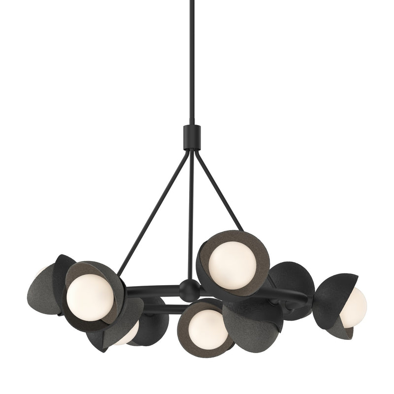 Hubbardton Forge 131068-SKT-MULT-10-20-GG0711 Nine Light Pendant, Black