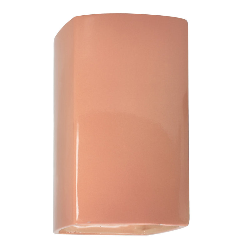 Justice Designs CER-5955W-BSH LED Wall Sconce, Gloss Blush