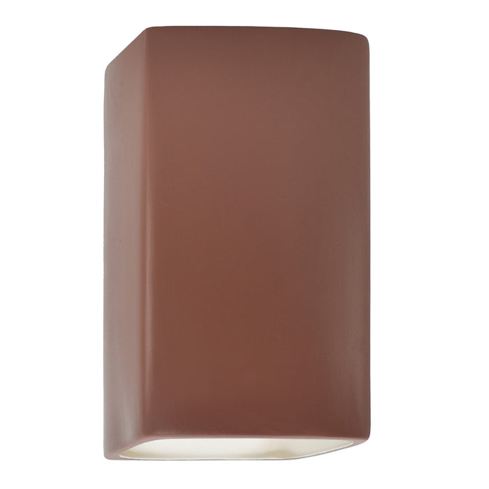 Justice Designs CER-5955W-CLAY LED Wall Sconce, Canyon Clay
