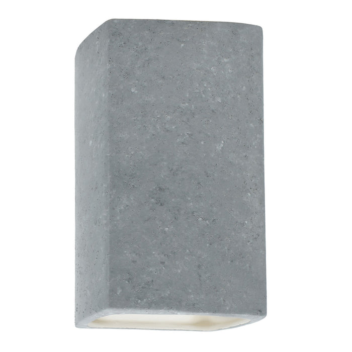 Justice Designs CER-5955W-CONC LED Wall Sconce, Concrete