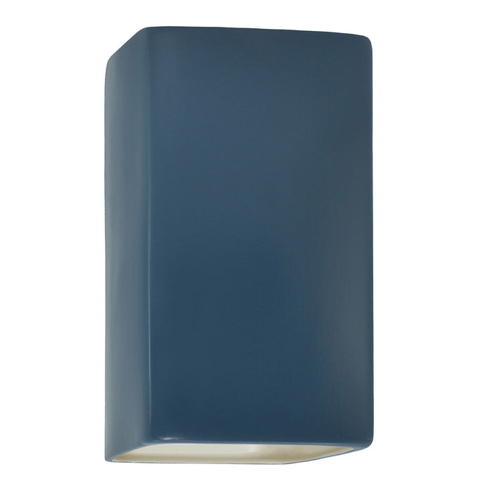 Justice Designs CER-5955W-MDMT LED Wall Sconce, Midnight Sky with Matte White internal
