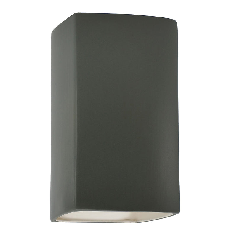 Justice Designs CER-5955W-PWGN LED Wall Sconce, Pewter Green