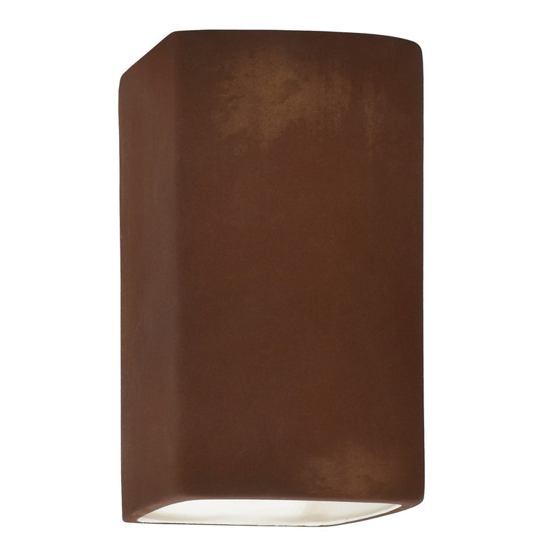 Justice Designs CER-5955W-RRST LED Wall Sconce, Real Rust