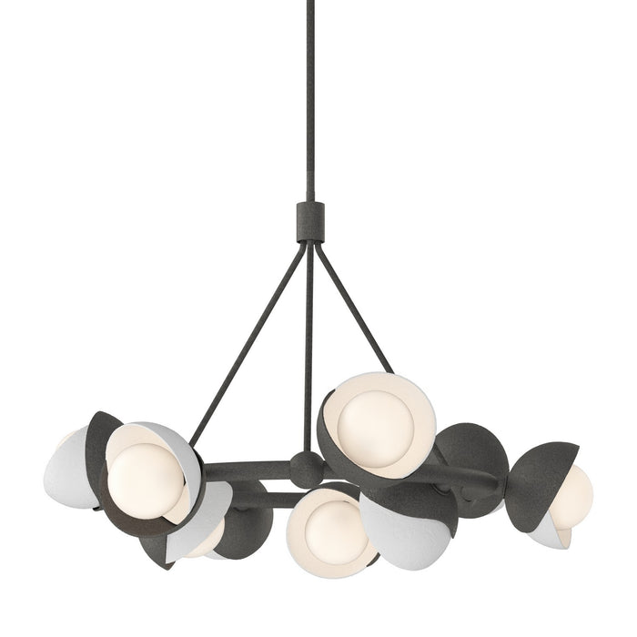Hubbardton Forge 131068-SKT-MULT-20-02-GG0711 Nine Light Pendant, Natural Iron