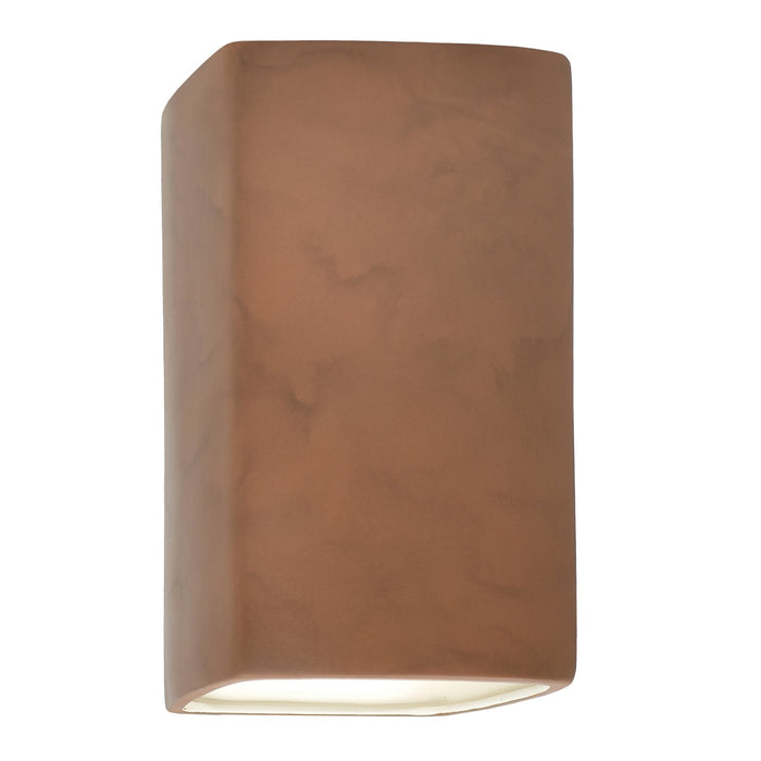 Justice Designs CER-5955W-TERA LED Wall Sconce, Terra Cotta