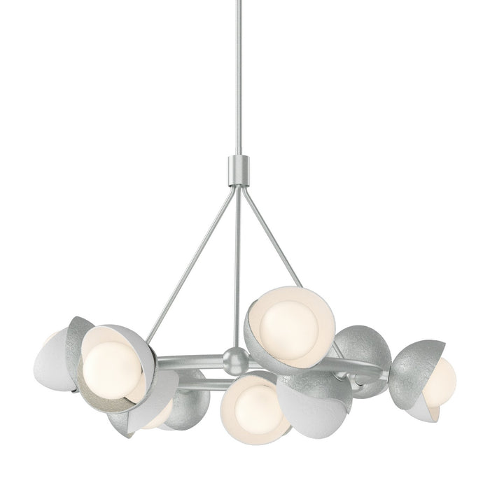 Hubbardton Forge 131068-SKT-MULT-82-02-GG0711 Nine Light Pendant, Vintage Platinum