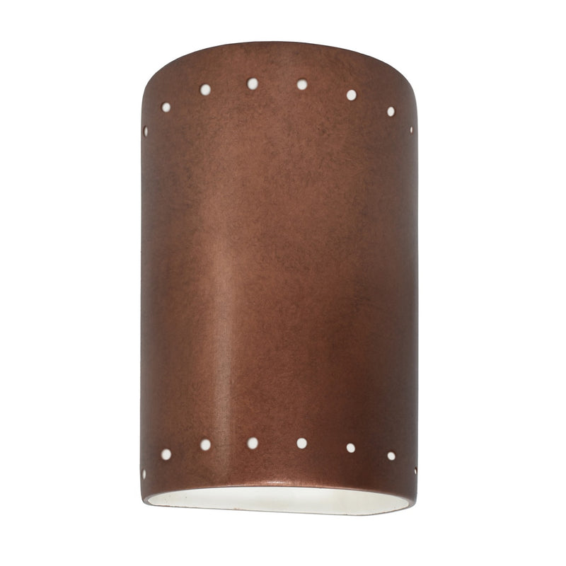 Justice Designs CER-5990-ANTC Wall Sconce, Antique Copper