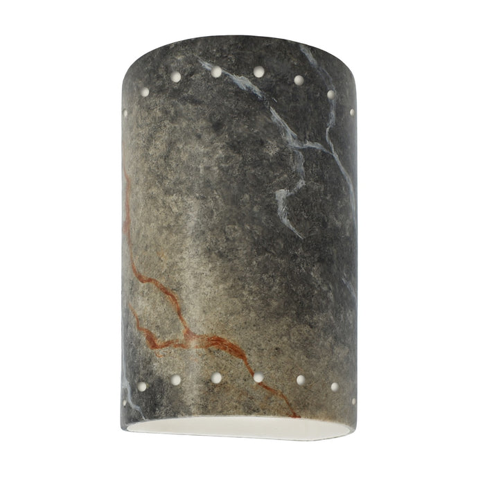 Justice Designs CER-5990W-STOS Wall Sconce, Slate Marble