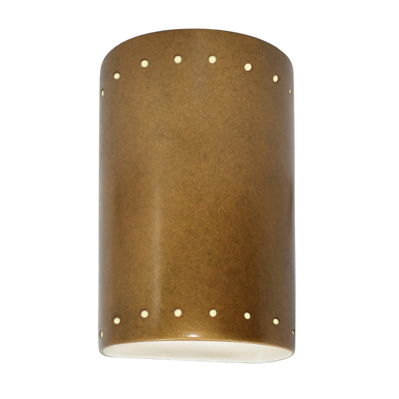 Justice Designs CER-5995-ANTG-LED1-1000 LED Wall Sconce, Antique Gold