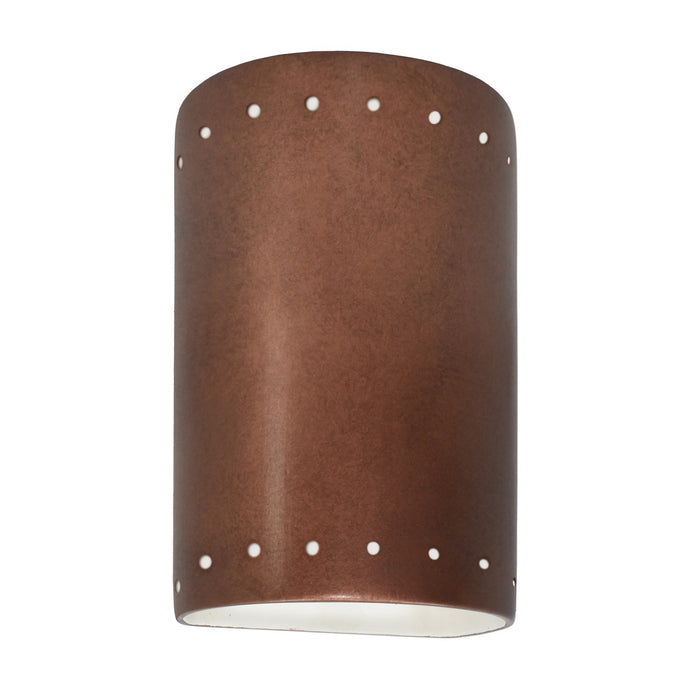 Justice Designs CER-5995W-ANTC LED Wall Sconce, Antique Copper