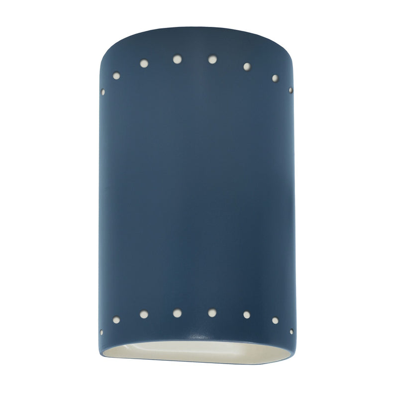 Justice Designs CER-5995W-MDMT LED Wall Sconce, Midnight Sky with Matte White internal