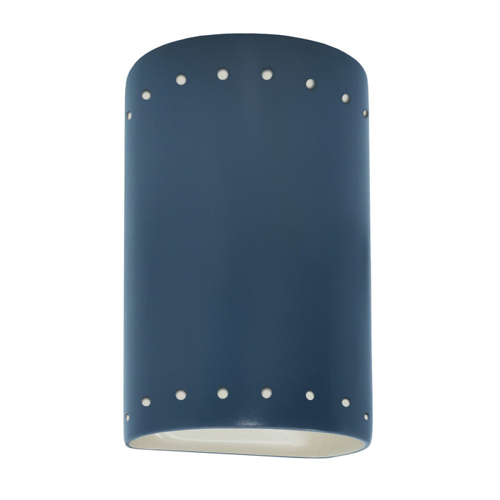 Justice Designs CER-5995W-MDMT LED Wall Sconce, Midnight Sky with Matte White internal