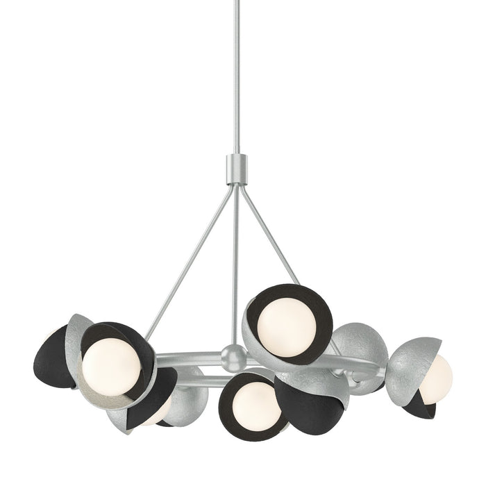 Hubbardton Forge 131068-SKT-MULT-82-10-GG0711 Nine Light Pendant, Vintage Platinum