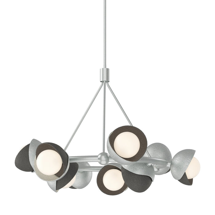 Hubbardton Forge 131068-SKT-MULT-82-20-GG0711 Nine Light Pendant, Vintage Platinum