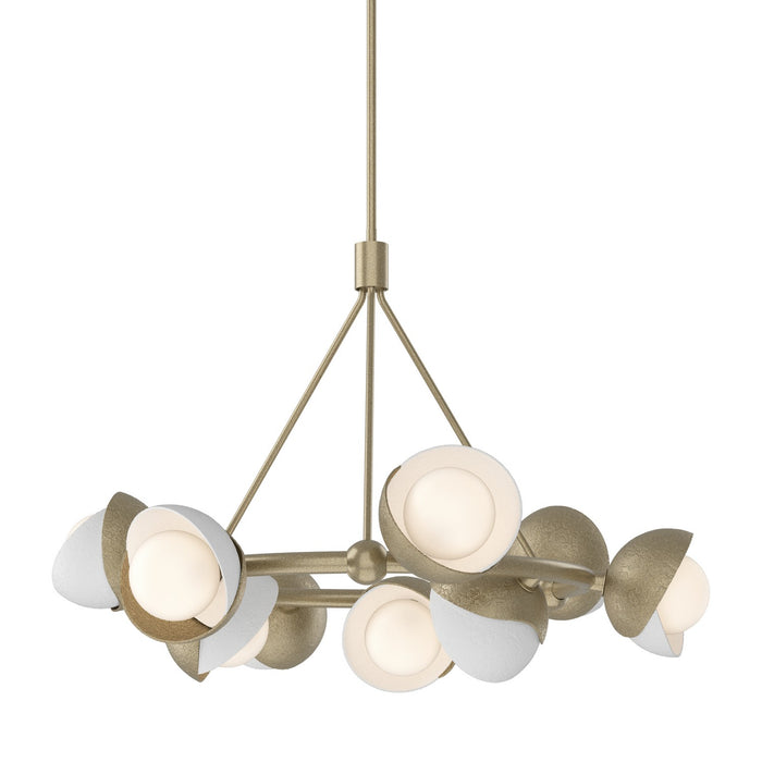 Hubbardton Forge 131068-SKT-MULT-84-02-GG0711 Nine Light Pendant, Soft Gold